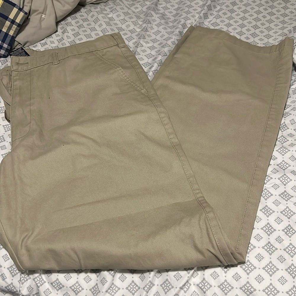 George Flat Front Khaki Pants - 36 x 34